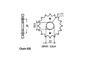 Esjot Rear Sprocket