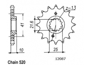 Front sprocket Esjot