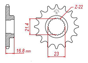 Front sprocket Esjot