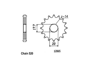 TT Esjot Rear Sprocket