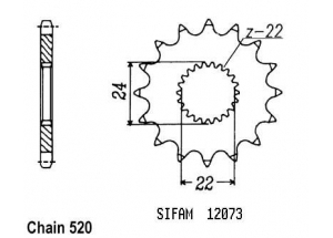 Front sprocket Esjot