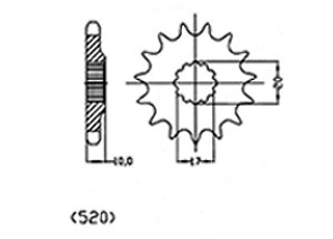 TT Esjot Rear Sprocket