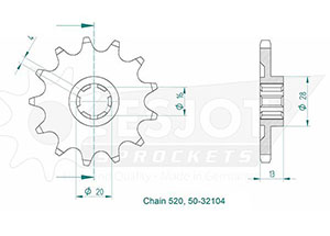 Esjot Rear Sprocket