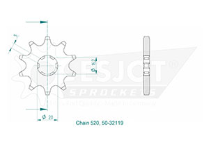 Esjot Rear Sprocket