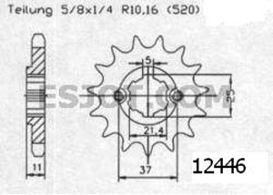 Front sprocket Esjot