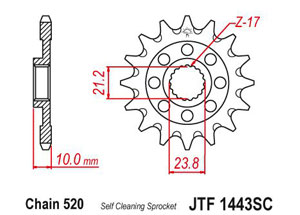 Front sprocket TT Esjot