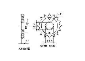 Esjot TT Rear Sprocket