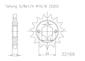 Front sprocket Esjot