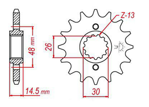 Front sprocket Esjot