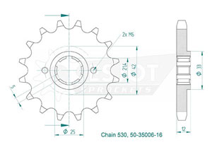 Front sprocket Esjot