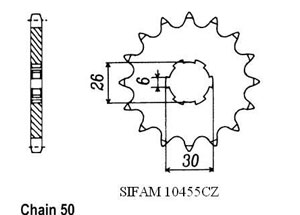 Front sprocket Esjot