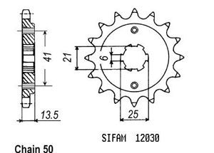 Front sprocket Esjot