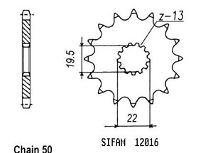 Front sprocket Esjot