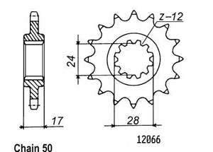 Front sprocket Esjot