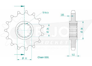 Front sprocket Esjot Lightweight