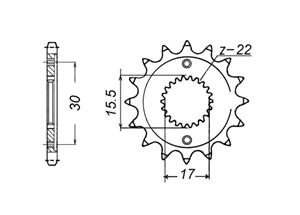 Front sprocket Honda Chain 428