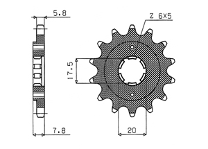 Front sprocket HM Honda Chain 520