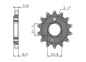 Front sprocket Honda Chain 520