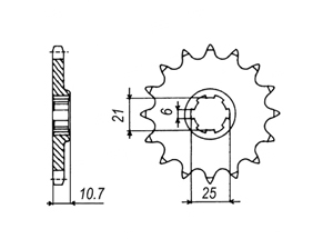 Front sprocket Honda Chain 630