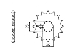 Front sprocket Yamaha Chain 530