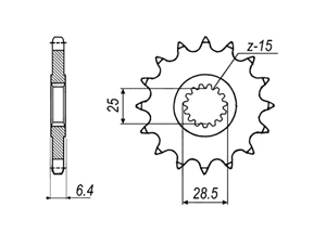 Front sprocket Yamaha Chain 520