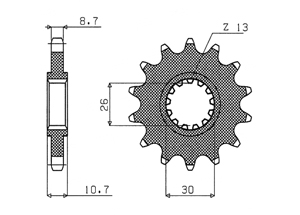 Front sprocket Yamaha Chain 530