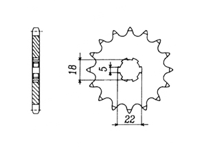 Front sprocket Suzuki Chain 530