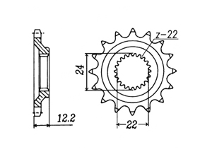 Front sprocket Aprilia Chain 520