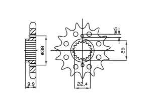 Front sprocket BMW Chain 520