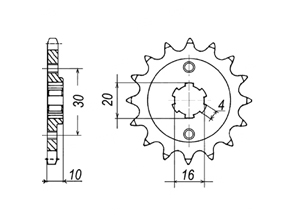 Front sprocket Husqvarna Chain 520