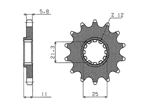 Front sprocket Husqvarna Chain 520