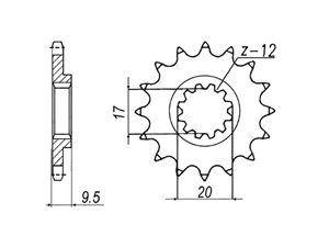 Front sprocket KTM Chain 420