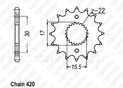 Front sprocket 80 Cr 86-01