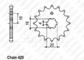 Front sprocket Kawasaki