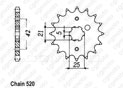 Front sprocket Yamaha Kawasaki