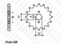 Front sprocket Cbr 125 04-