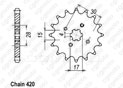 Front sprocket Cr 80 Rb 81