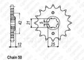 Front sprocket Yamaha 400 Xj 82