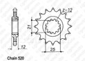 Front sprocket Husaberg/Hva