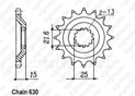 Front sprocket Gpz 750 Unitrak 83-89