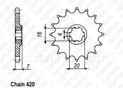 Front sprocket Suzuki 50 Rmx/Smx -02