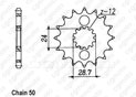 Front sprocket Zr 1100 Zephir 91-97