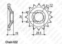 Front sprocket Gpz 1000 Rx 86-89