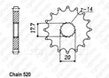 Front sprocket Yamaha