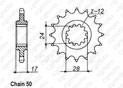 Front sprocket Cbr 600 F 87-96