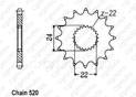 Front sprocket Aprilia 125 Wind 88