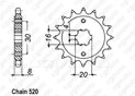 Front sprocket Hva