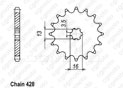 Front sprocket Dt 80 Mx Espagne 83-84