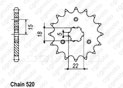 Front sprocket Kawasaki