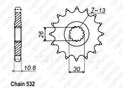 Front sprocket Xjr 1200 95-98